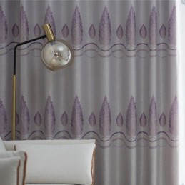 Moderne Verdunkelungsvorhänge Baum Jacquard Schatten Stoff Vorhänge