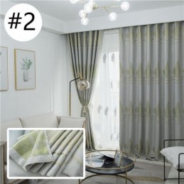 Moderne Verdunkelungsvorhänge Baum Jacquard Schatten Stoff Vorhänge