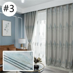 Moderne Verdunkelungsvorhänge Baum Jacquard Schatten Stoff Vorhänge