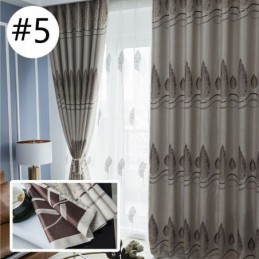 Moderne Verdunkelungsvorhänge Baum Jacquard Schatten Stoff Vorhänge