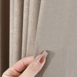 Schlichter Bronzing-Vorhang, Maßgefertigt, Reine Farbe, Verdunkelungsvorhänge Für Schlafzimmer Und Wohnzimmer