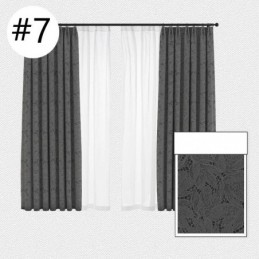 Elegante Verdunkelungsvorhänge Mit Blätterdruck Für Das Wohnzimmer