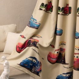 Kinder Blackout Vorhänge Schöne Cartoon Auto Druck Dekoration Fenster Vorhänge