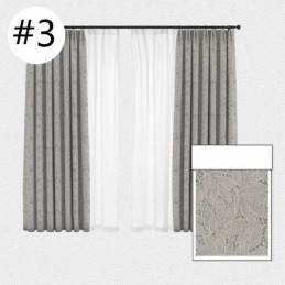 Elegante Verdunkelungsvorhänge Mit Blätterdruck Für Das Wohnzimmer
