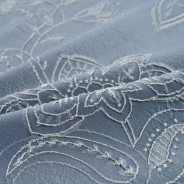 Retro Halbverdunkelungsvorhang, Maßgefertigter Vorhang, Präzisions-Jacquard, Wohnzimmer