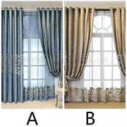 Nordischer Vorhang Maßgefertigter Vorhang Minimalistische Stickerei Fensterbehandlung