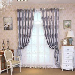 Nordic Max Verdunkelungsvorhang, Maßgefertigt, Vorhang Mit Rankenmuster, Jacquard-Druck, Für Schlafzimmer