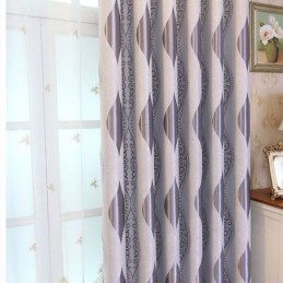 Nordic Max Verdunkelungsvorhang, Maßgefertigt, Vorhang Mit Rankenmuster, Jacquard-Druck, Für Schlafzimmer