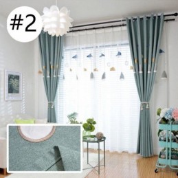 Hochwertiger Bestickter Kronleuchter-Fenstervorhang, Maßgefertigter Vorhang Für Das Wohnzimmer