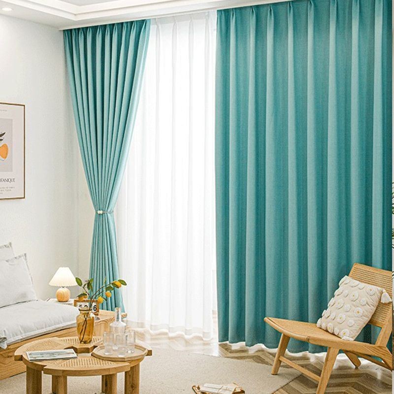 Moderne Einfarbige Vorhänge Verdunkelungsvorhang Nach Maß Vorhang Drape Für Wohnzimmer Brdroom