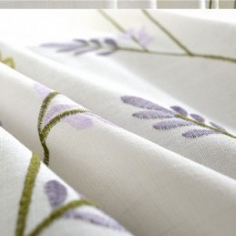 Nordische Weiße Halbverdunkelungsvorhänge Schmetterlingsblumenvorhang Maßgefertigter Vorhang Für Wohnzimmer