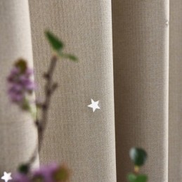 Verdunkelungsvorhang Nach Maß, Vorhang Einfarbig, Ausgehöhlter Stern