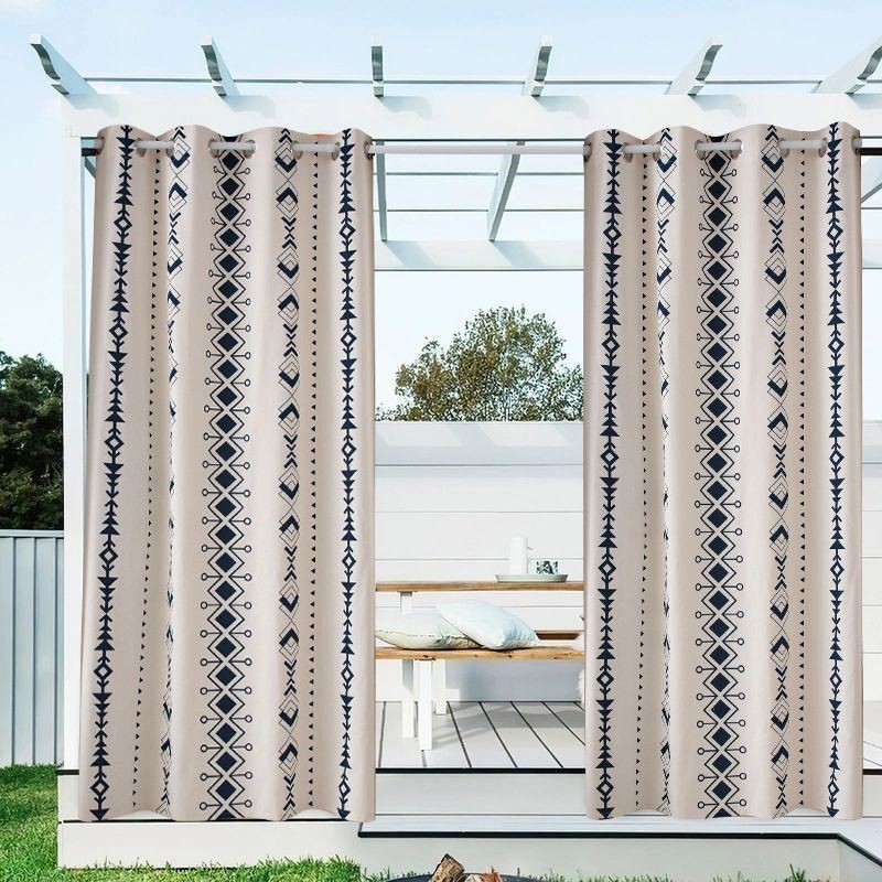 Wasserdichte Outdoor-Vorhänge, Wärmeblockierender Vorhang, Maßgefertigter Vorhang Für Terrasse, Pergola, Veranda