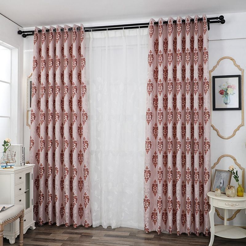 Europäischen Chenille Jacquard Stoff Moderne Vorhänge Für Wohnzimmer Esszimmer