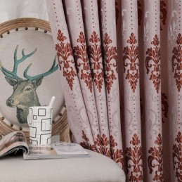 Europäischen Chenille Jacquard Stoff Moderne Vorhänge Für Wohnzimmer Esszimmer