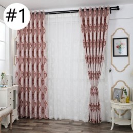 Europäischen Chenille Jacquard Stoff Moderne Vorhänge Für Wohnzimmer Esszimmer