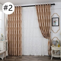 Europäischen Chenille Jacquard Stoff Moderne Vorhänge Für Wohnzimmer Esszimmer