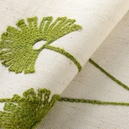 Moderne Gardine Nach Maß Gardine Baumwolle Leinen Frische Blätter Stickerei