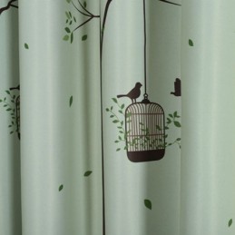 Moderne Pastorale Vorhänge Baum Gedruckt Für Wohnzimmer