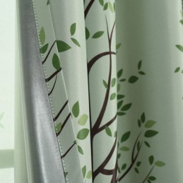 Moderne Pastorale Vorhänge Baum Gedruckt Für Wohnzimmer