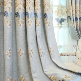 Chenille-Vorhang Nach Maß Vorhang Europa-Stil Fensterbehandlung