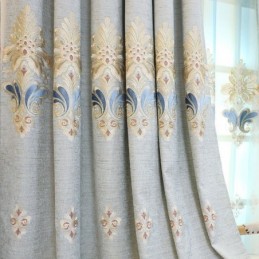 Chenille-Vorhang Nach Maß Vorhang Europa-Stil Fensterbehandlung