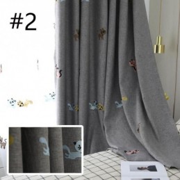Verdunkelungsvorhang Nach Maß Vorhang Kätzchen Stickerei Schlafzimmer