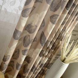 Umweltschutzvorhang Maßgefertigter Vorhang Aus Baumwolle Und Hanf, Belüftungsdruck, Fensterbehandlung