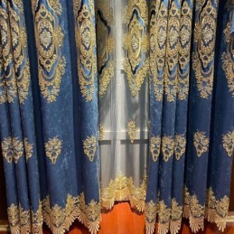 Luxus-Vorhang, Maßgefertigter Vorhang, Stickerei Im Europäischen Stil