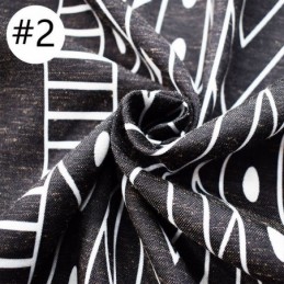 Geometrische Druck Vorhänge Halb Blackout Quaste Baumwolle Leinen Drape Für Wohnzimmer