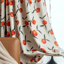 Verdunkelungsvorhang Nach Maß Gardine Obstdruck Fenster