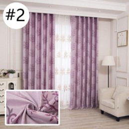 Moderne Verdunkelungsvorhänge Baum Jacquard Schatten Stoff Vorhänge