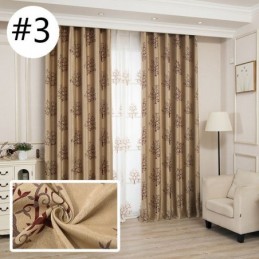 Moderne Verdunkelungsvorhänge Baum Jacquard Schatten Stoff Vorhänge