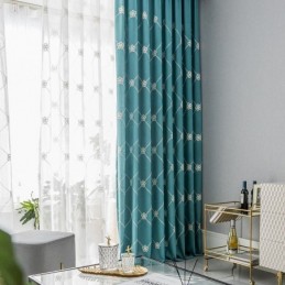 Moderne Gardine Nach Maß Gardine Baumwolle Rautengitter