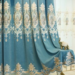 Home Vorhang Maßgefertigter Vorhang Europäischer Stil Stickerei