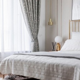 Moderne Gardine Nach Maß Vorhang Blumendruck Home