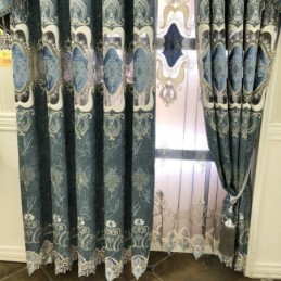 Moderne Gardine, Maßgefertigte Gardine Im Europäischen Stil Mit Stickerei