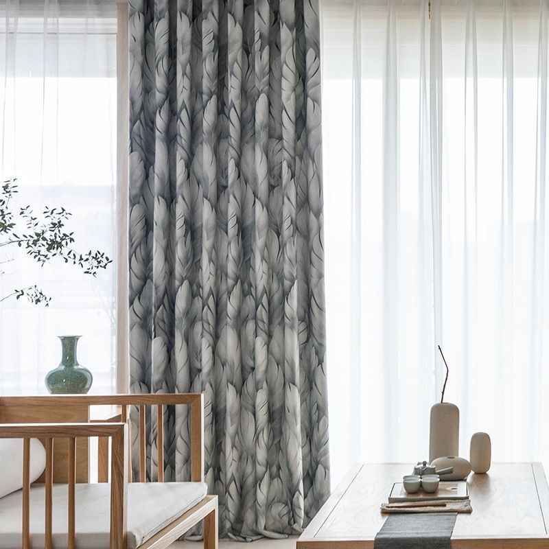Moderne Gardine Nach Maß Gardine Pflanzen Print Home