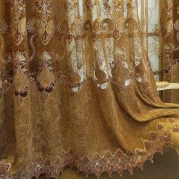 Moderne Gardine, Maßgefertigte Gardine Im Europäischen Stil Mit Stickerei