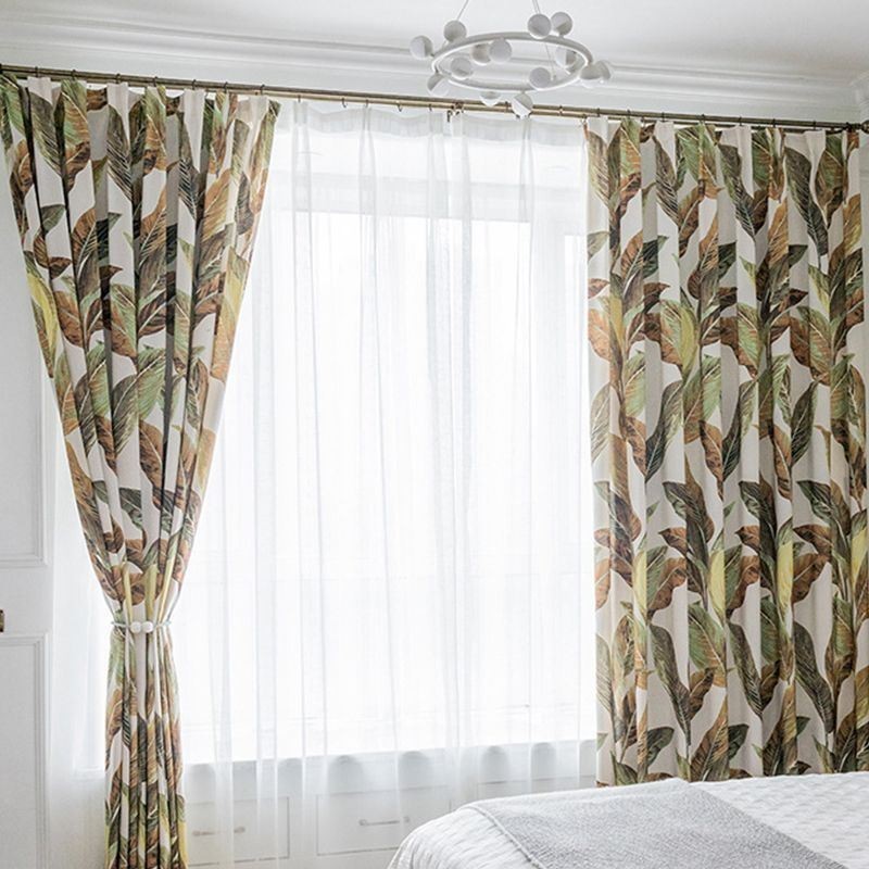 Moderne Gardine Nach Maß Gardine Pflanzen Print Home