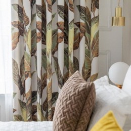 Moderne Gardine Nach Maß Gardine Pflanzen Print Home