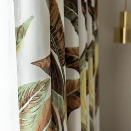 Moderne Gardine Nach Maß Gardine Pflanzen Print Home