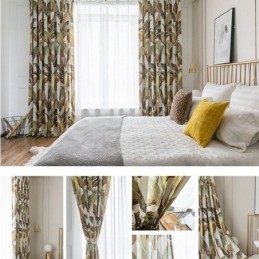 Moderne Gardine Nach Maß Gardine Pflanzen Print Home