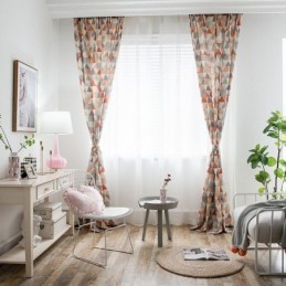 Moderne Gardine Nach Maß, Gardine Aus Baumwolle Mit Dreiecksmuster