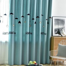 Moderner Vorhang Nach Maß Gardine Lampenmuster Polyester