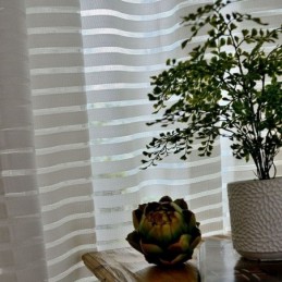 Moderner, Schlichter, Transparenter Vorhang, Maßgefertigt, Vorhangstreifen, Jacquard, Wohnzimmer, Arbeitszimmer, Vielseitiger Stoff