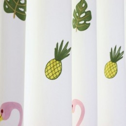Bestickter Flamingo-Vorhang, Maßgefertigt, Halbtransparent, Transparente Vorhänge Für Wohnzimmer Und Schlafzimmer