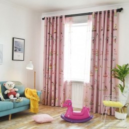 Schöner Vorhang Mit Eiscreme-Druck, Maßgefertigter Vorhang, Moderne Verdunkelungsvorhänge Für Kinderzimmer