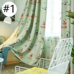 Schöner Vorhang Mit Eiscreme-Druck, Maßgefertigter Vorhang, Moderne Verdunkelungsvorhänge Für Kinderzimmer