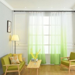 Atmungsaktive Voile-Vorhänge Für Das Wohnzimmer, Transparent, Für Moderne, Minimalistische Druckdesigns